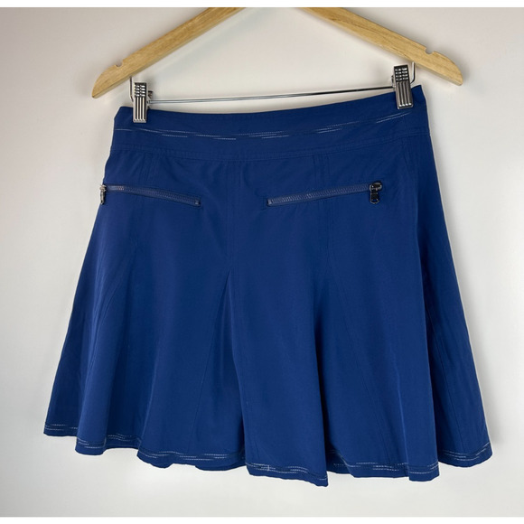 Title Nine Skort Skirt + Shorts Blue Tennis Pickleball Golf Flare Swing Size 2 - Picture 10 of 14